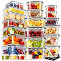 50 Pcs Reusable plastic food storage containers with lids by Asnews
