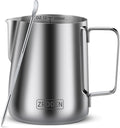 Milk Frothing Pitcher, 12oz 20oz 32oz Espresso Steaming Pitchers Stainless by Zroden