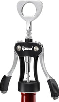 IPOW Wine Opener, Zinc Alloy Wine Bottle Opener, Wing Corkscrew Heavy Duty by IPOW