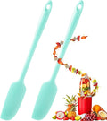 Patelai 2 Pieces Silicone Jar Spatula Long Handle Non-stick Rubber Scraper Heat by Patelai