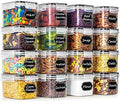 Wildone Airtight Food Storage Containers with Lids 0.8L, 16PCS, Black by Wildone