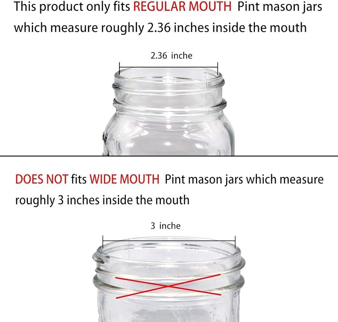 Amolliar Mason Jar Liquid Soap Dispenser Pump, Rustproof Stainless Steel Lid - Image 7