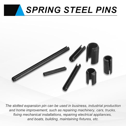 MECCANIXITY 120Pcs Slotted Split Roll Pins 3/50 Inch Dia. 2/5 Inch Length Steel - Image 5
