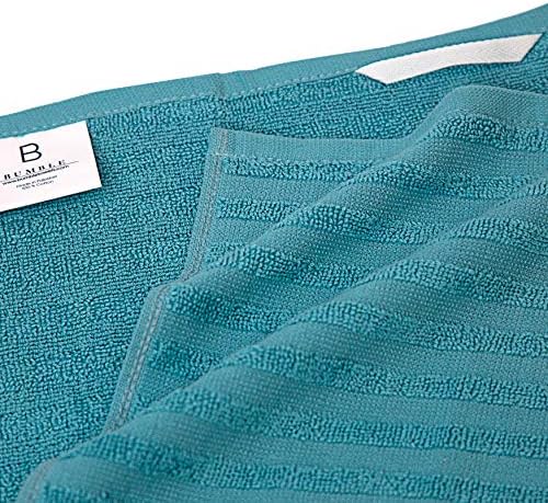 Premium Kitchen Towels 6 Pack 100% Cotton, 20"x28" Dish Towels - Aqua - Image 5