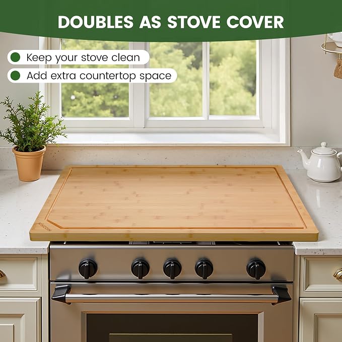 Kikcoin 36”×24” Bamboo Cutting Boards - Image 3