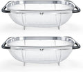 Suwimut 2 Pack Over the Sink Oval Colander by Suwimut