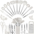 Kitchen Utensil Set-Silicone Cooking Utensils-33 Kitchen Gadgets & Spoons by BESTZMWK