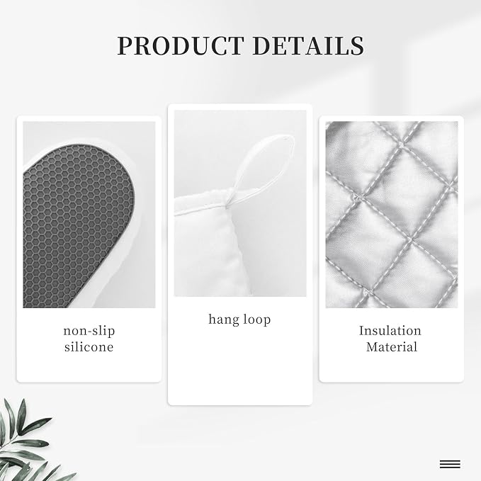 Pretty Sunflower Stylish Oven Mitts and Pot Holders Sets of 4, Heat Resistant - Image 4