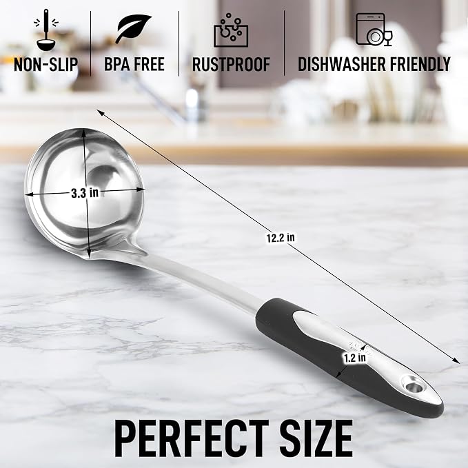 Zulay Kitchen Premium Soup Ladle - Image 2