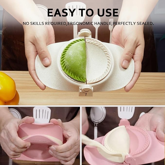 Empanada Maker Press, 6 Inch Extra Large Dumpling Maker Set - Image 3