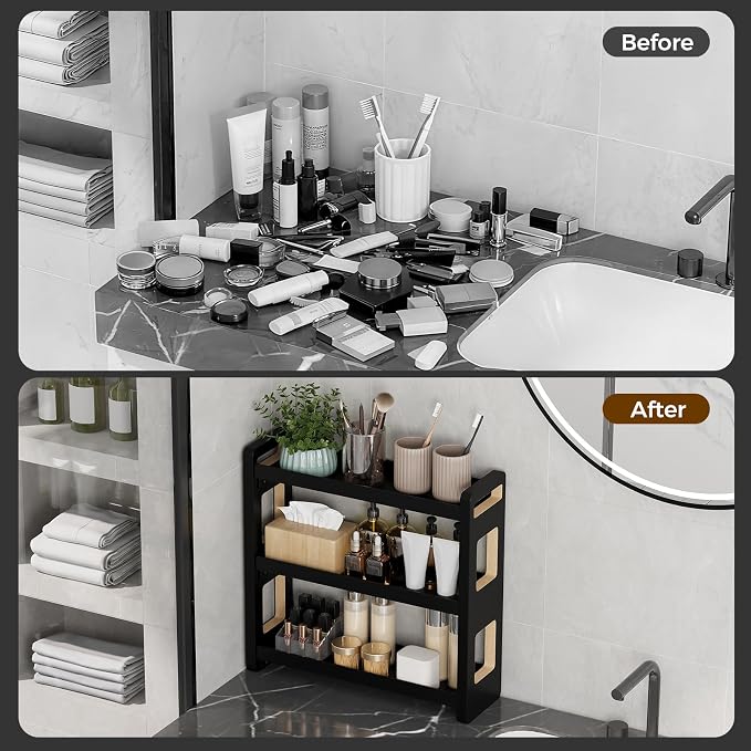 Bathroom Counter Organizer, Bathroom Counter Shelf, Bathroom Organizers - Image 3
