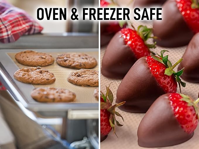Zulay Kitchen Silicone Baking Mat Sheet Set - Image 3