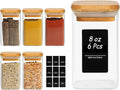 ComSaf 6Pcs 8oz Spice Jars by ComSaf