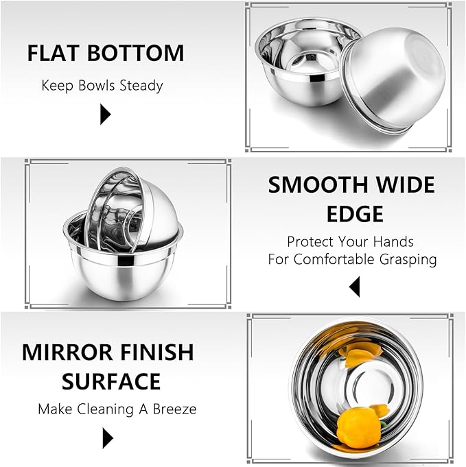 P&P CHEF Multicolor Mixing Bowls - Image 3