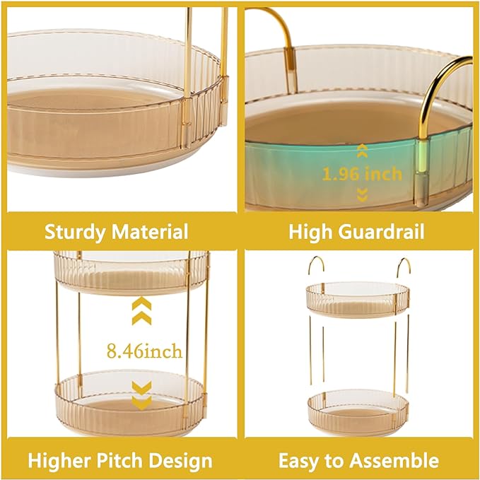 Asayuee 360 Rotating Makeup Organizer - Image 4