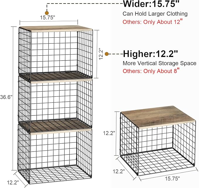 Widened & Heightened Closet Organizers And Storage Shelves - Image 2
