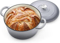 P&P CHEF 5QT Enameled Dutch Oven, Cast Iron Dutch Oven Pot by PPCHEF