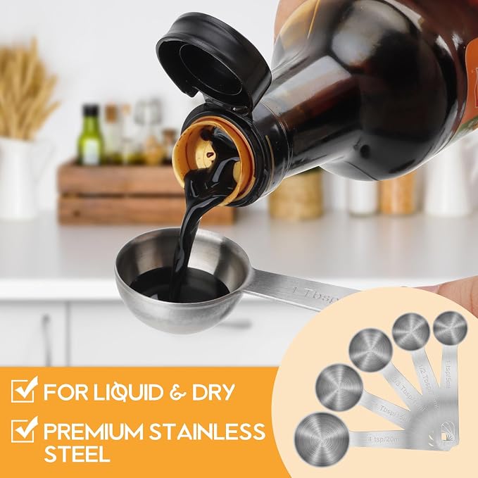 3 Teaspoon Stainless Steel Single Measuring Spoon - Image 2