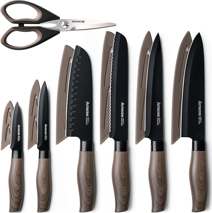 Astercook Knife Set, 13-Piece Kitchen Knives Set by Astercook