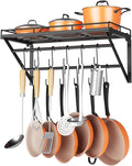 OROPY 23 Inch Wall Mounted Pot Rack Storage Shelf by OROPY