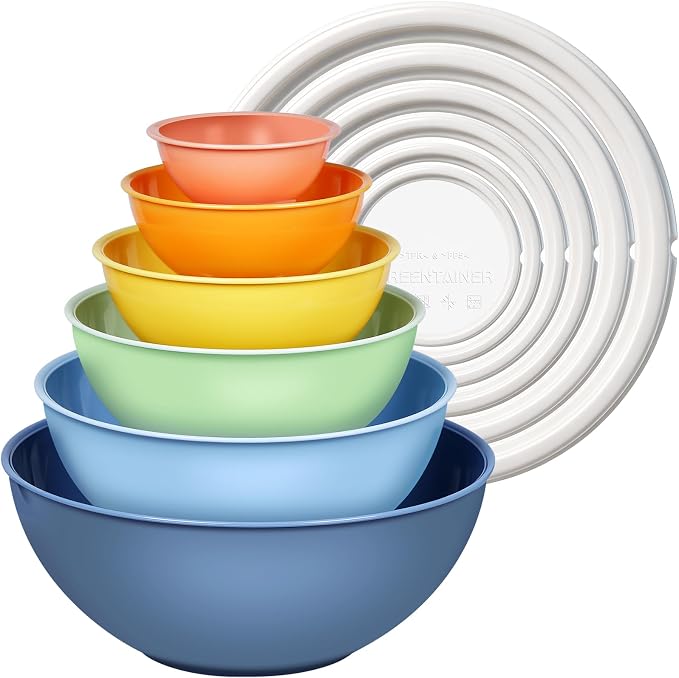 Greentainer Plastic Mixing Bowls by Greentainer
