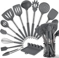 HOTEC 446°F Heat Resistant Silicone Kitchen Utensils, Cooking Utensil Set by Hotec