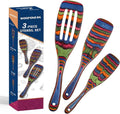 Spurtle Set, Wooden Utensils for Cooking, WOSPONFAN Kitchen Utensils Set by WoodenKitchenUtensilsSet