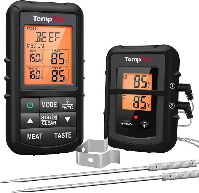 TempPro TP20 500FT Wireless Meat Thermometer by TempPro