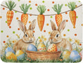 Giwawa Easter Bunny Dish Drying Mat Eggs Carrot Dishes Drainer Pad Absorbent by Giwawa