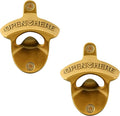 Aintque Gold Bottle Opener Wall Mounted Stainless, Mountable Beer Cap Opener by Wallmountedbottleopener