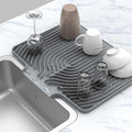 Silicone Drying Mat for Kitchen Counter, Dish Drying Rack Matt by JOOKKI