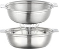 Colander for Kitchen Stainless Steel, 4QT Rice Strainer Bowl by Unknown
