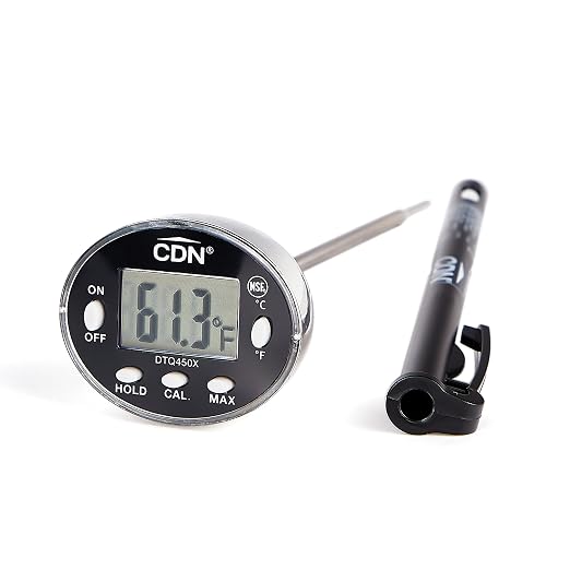 CDN Waterproof Digital Thermometer Long 4.75" Stem, NSF Certified, Brewing by CDN-ComponentDesignNorthwestInc