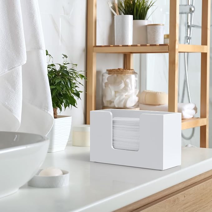 Paper Towel Dispenser Countertop, Wooden Bathroom Paper Towel Holder, - Image 5