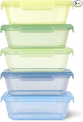 Ello Snap & Nest 10-Piece 4.5 Cup Plastic Meal Prep Set, Reusable Food by Ello