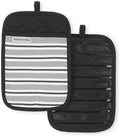 KITCHENAID Albany Pot Holder 2-Pack Set, Matte Black by KitchenAid