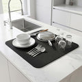 Customizable Dish Drying Mat: 24"Lx20"W Trimmable Quick Dry Pad by EazziSwitch
