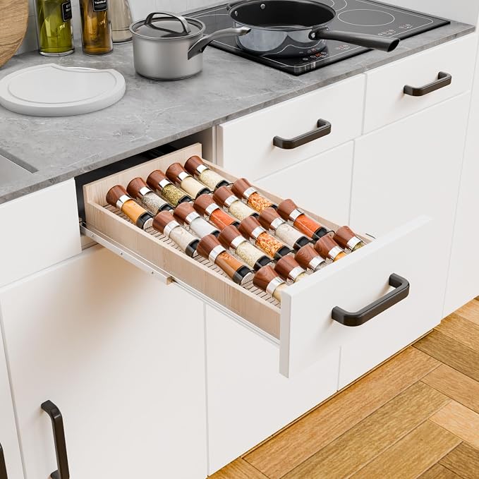 Yieach 8 Pack Adjustable Narrow Spice Rack - Image 8
