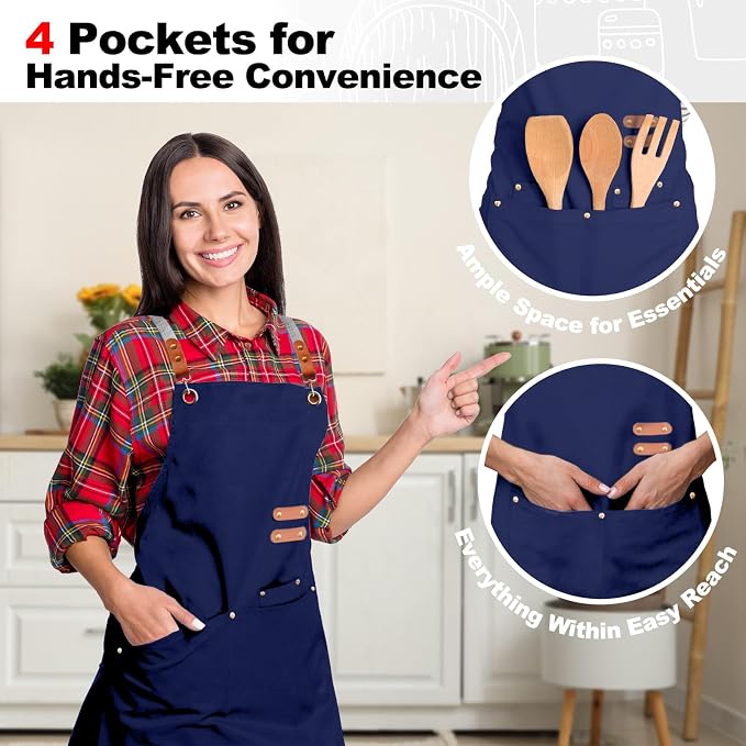 BeLuyi chef apron bib tool apron - Image 6