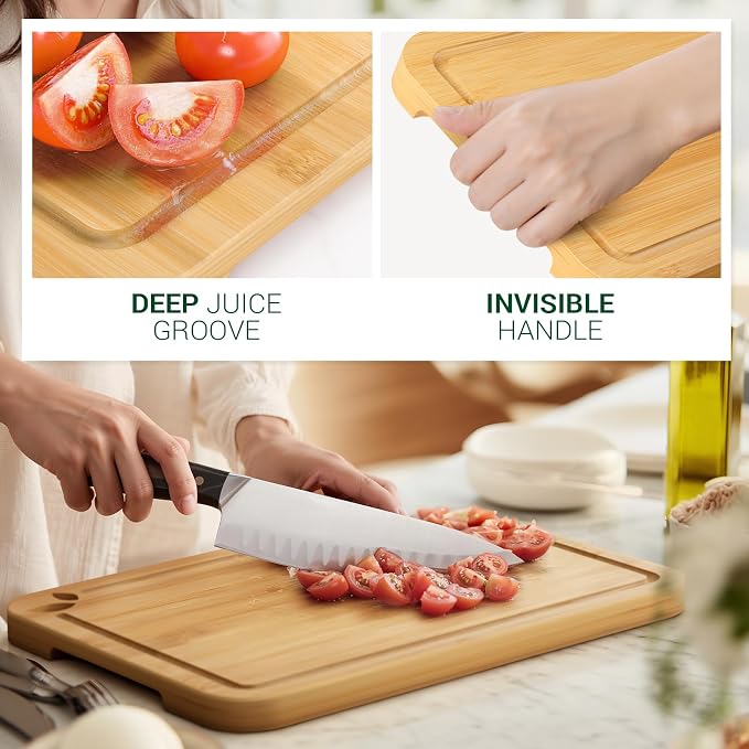 15 x 12 inch Bamboo Cutting Boards - Image 3