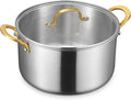 BEZIA 10 Quart 3-Ply Stainless Steel Stockpot, Soup Pot by BEZIA