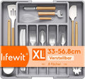 Lifewit Silverware Drawer Organizer, Expandable Utensil Tray by Lifewit