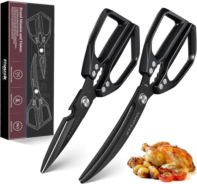 HUUSK Kitchen Scissors Set Black by HuuskKnife