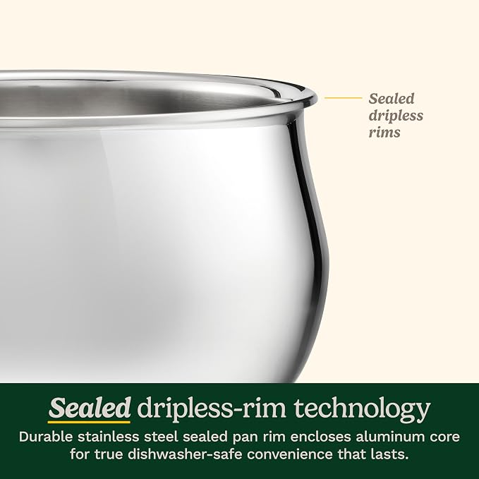 Cuisinart PureClad™ Triple Ply Stainless Steel 4.5 Qt. Dutch Oven w/Cover - Image 6