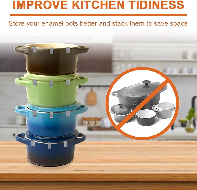 12pcs Silicone Dutch Oven Lid Clips - Image 4