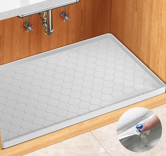 Winisok Silicone Under Sink Mat 28" x 19", kitchen Essentials and Gadgets by Winisok