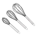 Amazon Basics Stainless Steel and Silicone Non-Stick Coated Whisk Set by AmazonBasics