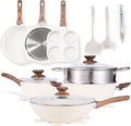 NEWBULIG 17-Piece Nonstick Cookware Set, Non-Toxic Pots and Pans by NEWBULIG