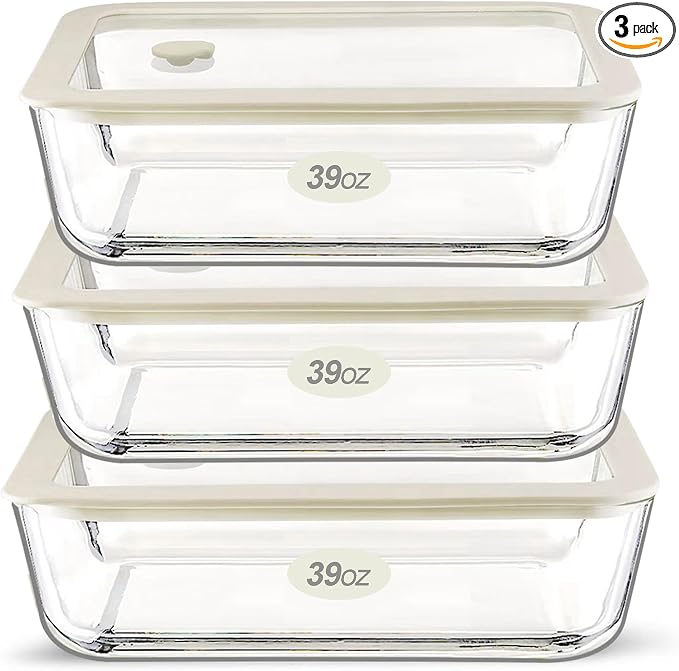 Urban Green Glass Food Container Set by LiveaLifeEasierandGreener