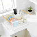 Dish Racks for Kitchen Counter, Thickened Metal Dish Drying Rack by FVELLIX